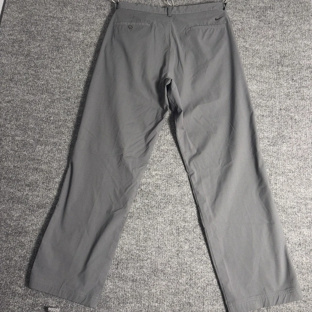 Nike Golf Pants Mens 40x32 Charcoal Pinstripe‎ Tour Performance Dri Fit